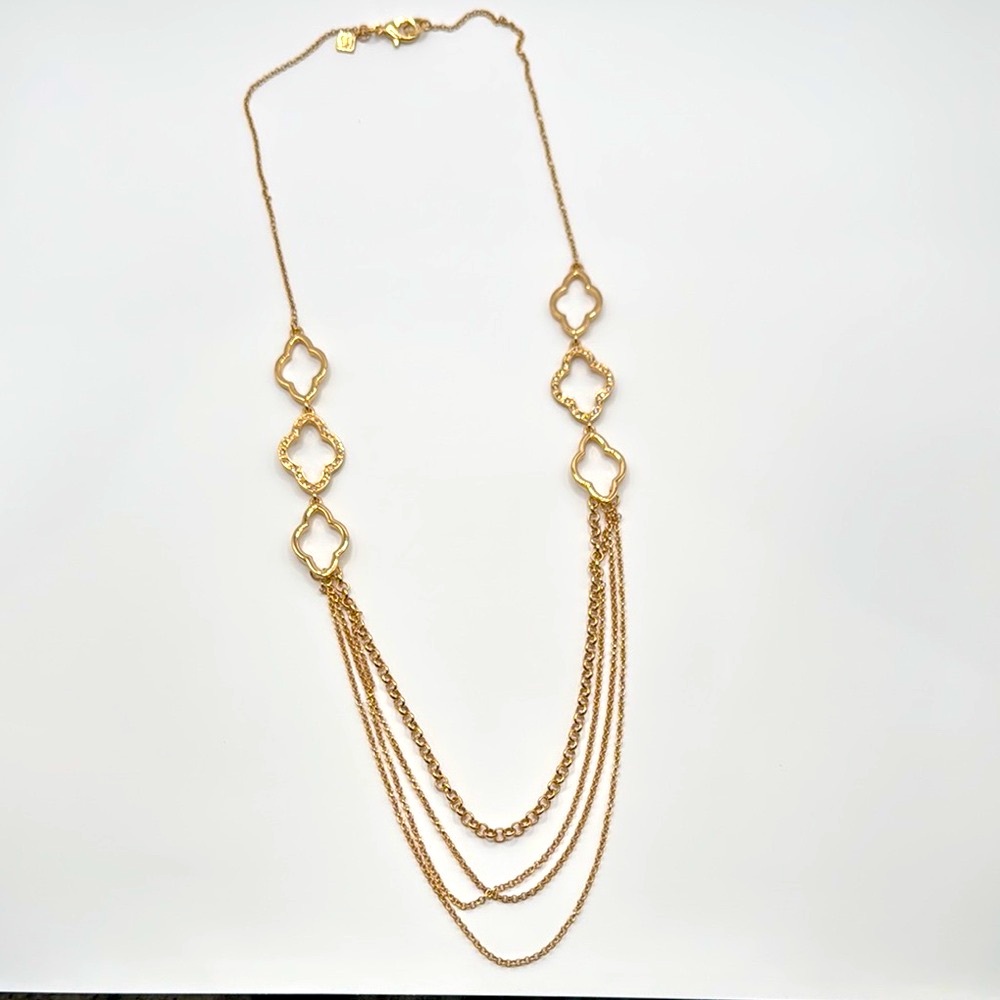 Chic Gold-Tone Layered Necklace